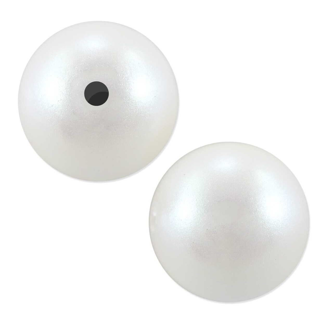 Preciosa Crystal Nacre Round Pearl 8mm Pearlescent White (Package of 10)